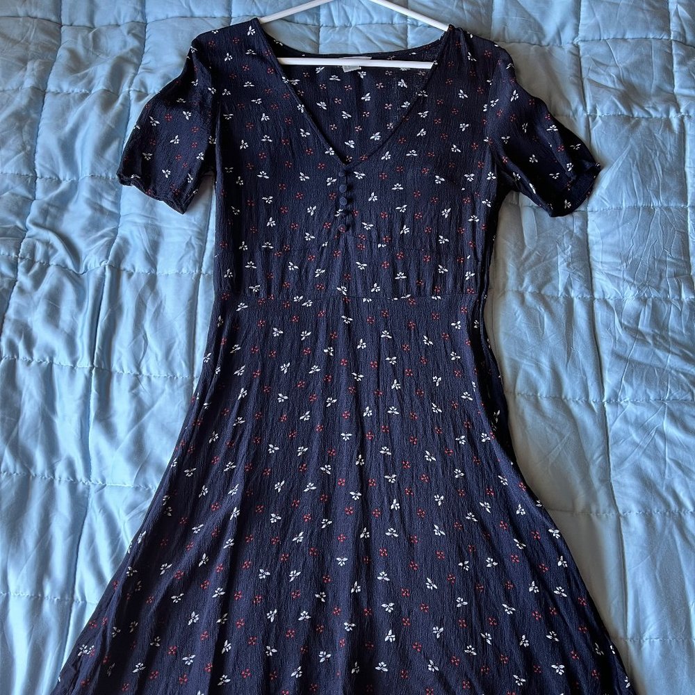 Floral Navy Casual Dress Size 8